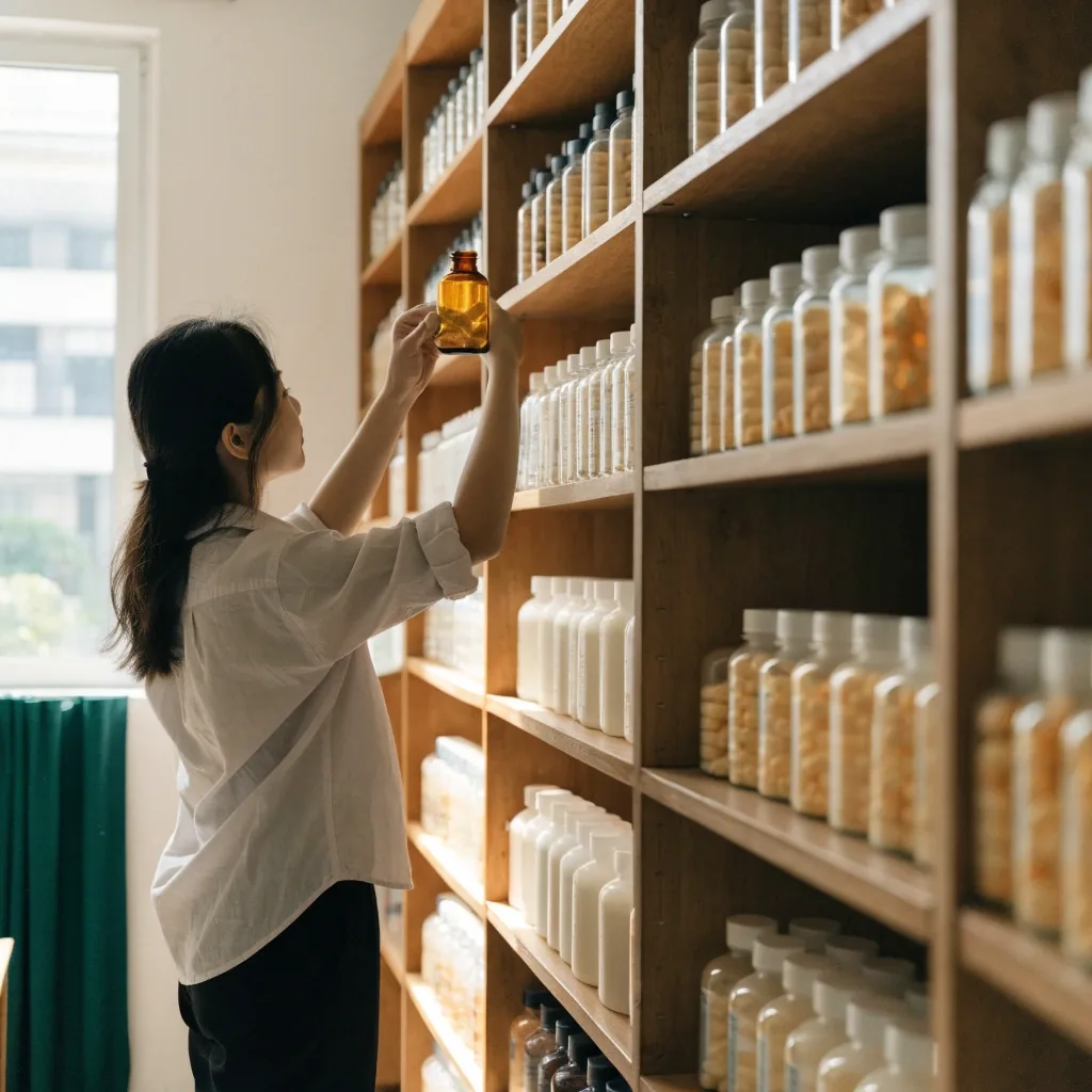 A small editorial office where ingredient sheets are annotated in daylight
